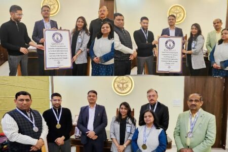 Hash Tag: Elite World Records India Records Academy Varanasi District Administration PMO India Quiz Contest Multiple Location Cultural Heritage KASHI Matadata Jagrukta 2024 Kashi Sansad Gyan