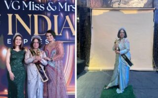 Delhi Saree Designer VG Mrs India 2025 Handloom Sarees Delhi Pageant Contestant Business Owner Indian Textile Artisan Empowerment Vandana Singh Designer Heritage Saree Collection