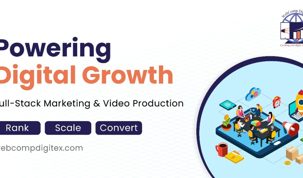 Webcomp Digitex, Website Development, Video Marketing, Website Design, SEO Optimization.