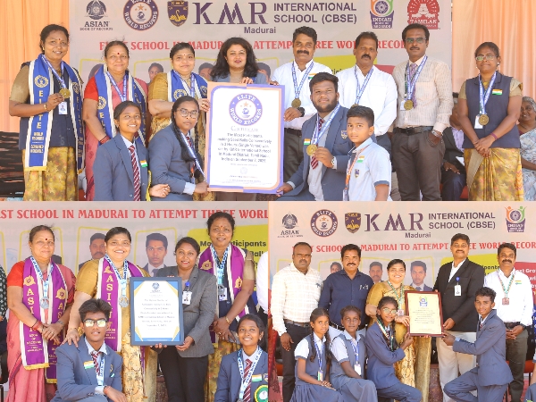 #KMRInternationalSchool #EliteWorldRecords #AsianBookOfRecords #IndianBookOfRecords #TamilanBookOfRecords #GreenRevolution #SustainabilityInEducation #WorldRecordAchievement #MaduraiPride #I