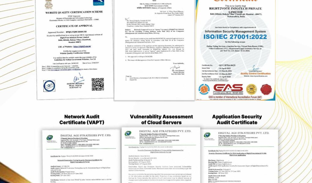 #Right2Vote #eVoting #OnlineVoting #DigitalDemocracy #SecureVoting #ElectionTechnology #MadeInIndia #GovtApproved #STQCCertified #ISO27001 #MCACertified #CERTIN #VotingRevolution #WorldsBesteVotingPla